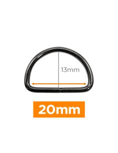 Premium D-ring - 20 mm gunmetal