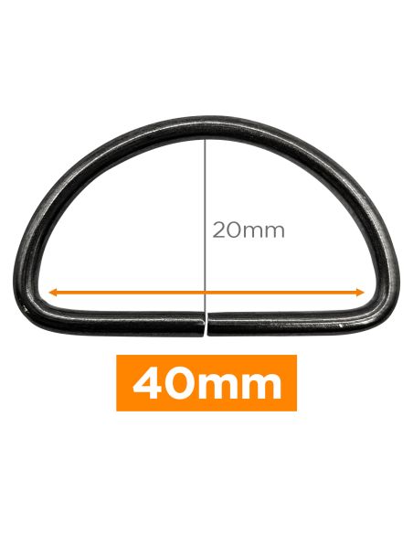 Premium D-ring - 40 mm gunmetal
