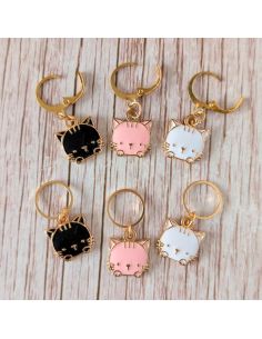 Set of 6 mesh marker rings - Small cats
