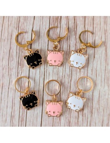 Set of 6 mesh marker rings - Small cats