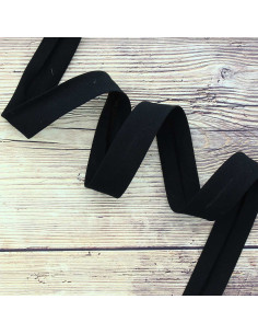Organic cotton bias - Black