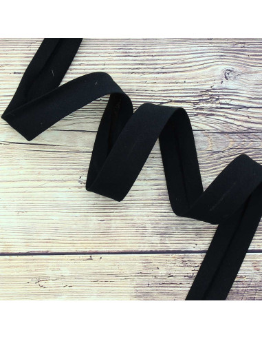 Organic cotton bias - Black