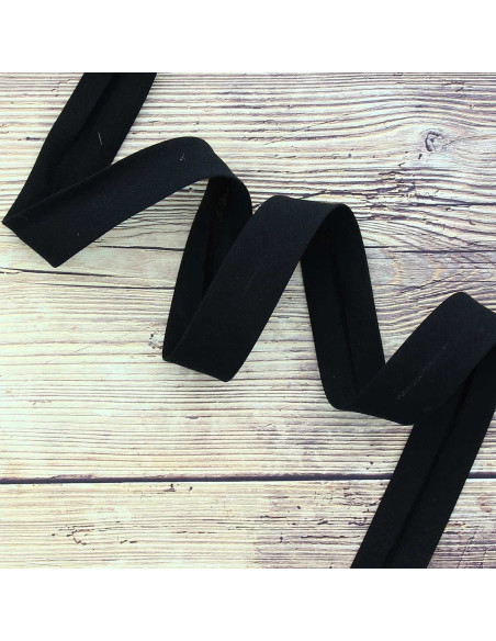 Organic cotton bias - Black
