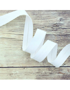 Organic cotton bias - White