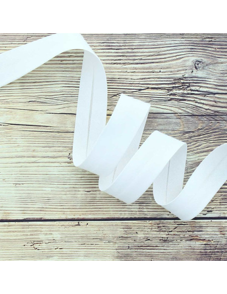 Organic cotton bias - White
