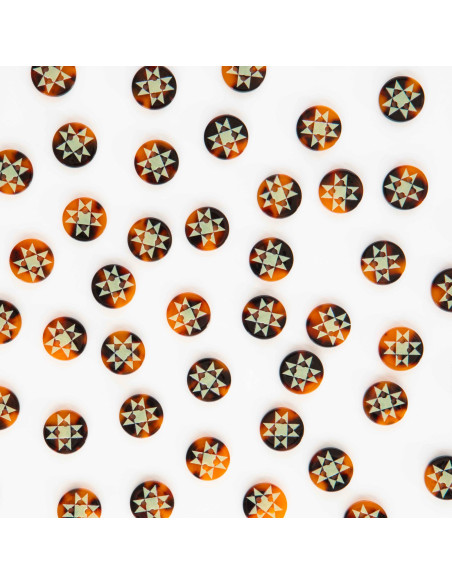 4-hole star quilt buttons - 15 mm