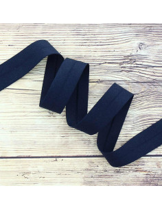 Organic cotton bias - Navy blue