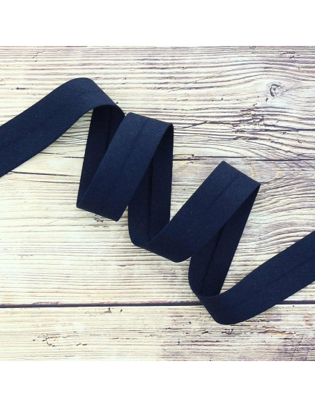 Organic cotton bias - Navy blue