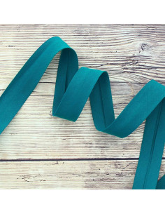 Organic cotton bias - Teal blue