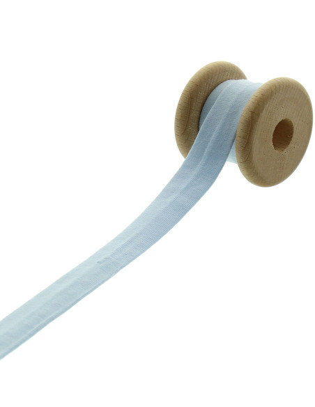Cotton jersey bias - Sky blue