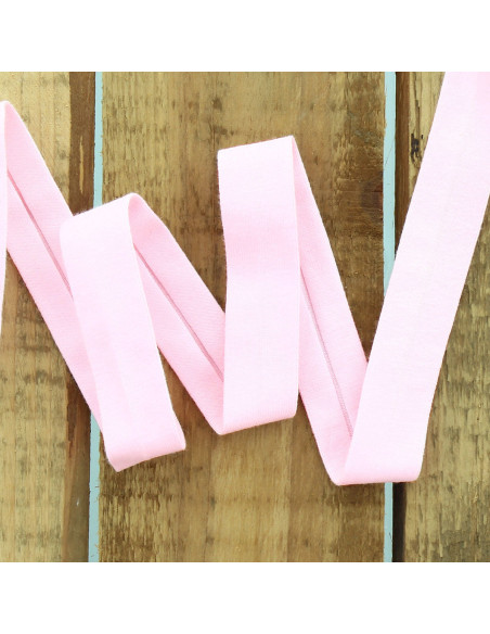 Cotton jersey bias - Baby pink