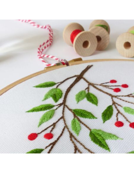 Tamar Nahir-Yanai Embroidery Kit - Mistletoe