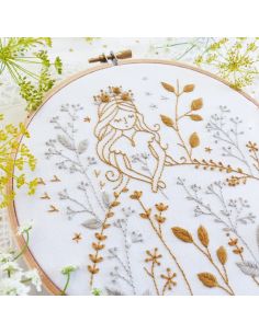 Tamar Nahir-Yanai Embroidery Kit - Gold and Gray Princess 2