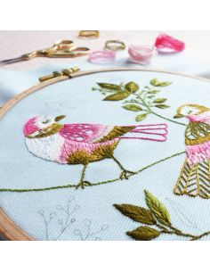 Tamar Nahir-Yanai Embroidery Kit - Lovebirds 2