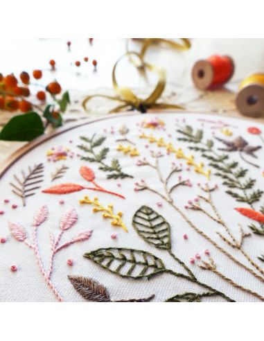 Tamar Nahir-Yanai Embroidery Kit - Autumn Leaves