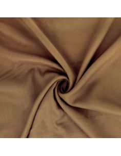Dark beige viscose gabardine fabric
