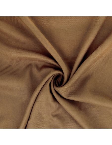 Dark beige viscose gabardine fabric
