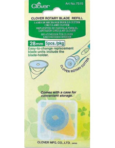 5 replacement blades for Clover cutter - 28 mm