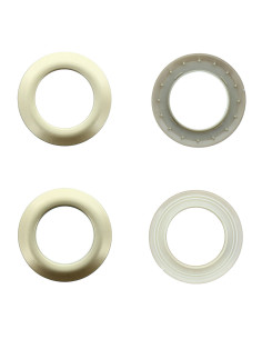 Set of 8 curtain eyelets Ø44 mm - Satin - Golden Beige 2