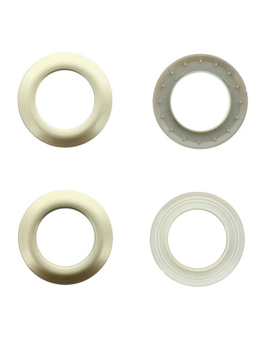 Set of 8 curtain eyelets Ø44 mm - Satin - Golden Beige