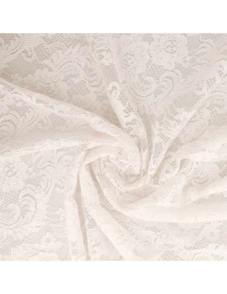 Natasha lace fabric - White