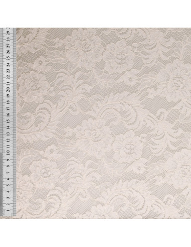Natasha lace fabric - White