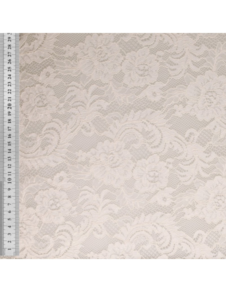 Natasha lace fabric - White