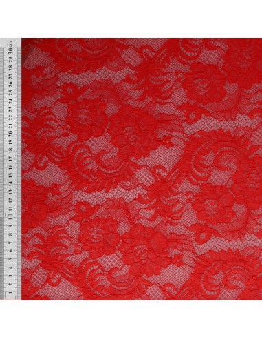 Natasha Lace Fabric - Red