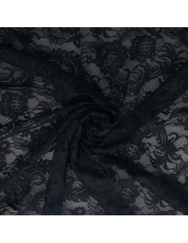 Natasha lace fabric - Navy blue