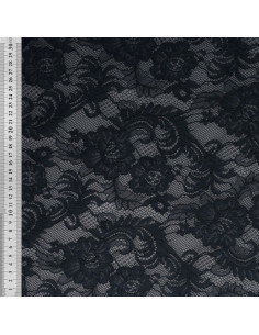 Natasha lace fabric - Navy blue 2
