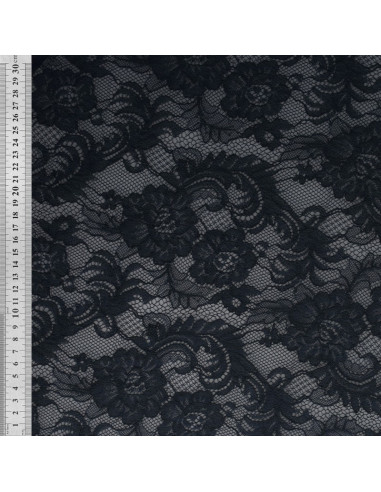Natasha lace fabric - Navy blue