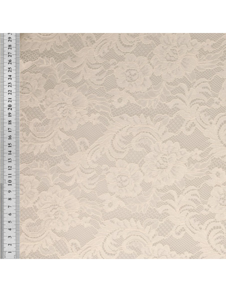 Natasha lace fabric - Ecru