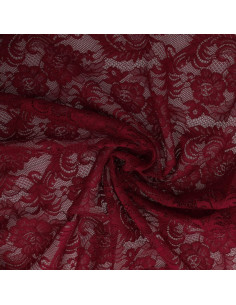 Natasha lace fabric - Bordeaux