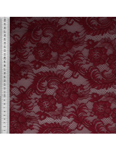 Natasha lace fabric - Bordeaux 2