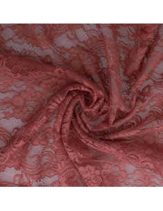 Natasha lace fabric - Old pink