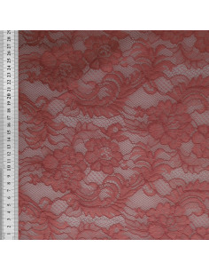 Natasha lace fabric - Old pink 2