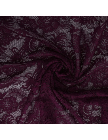 Natasha Lace Fabric - Plum