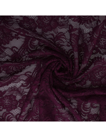 Natasha Lace Fabric - Plum