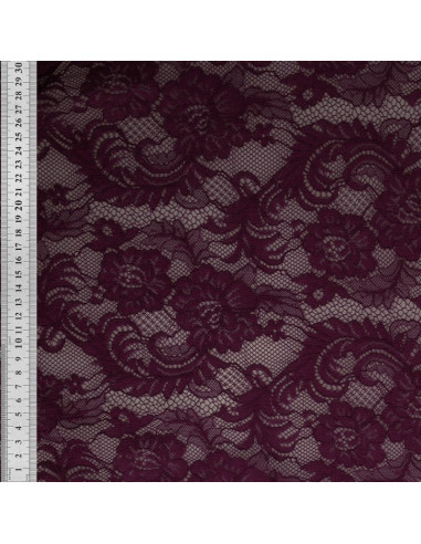Natasha Lace Fabric - Plum