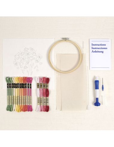 Punch Needle Kit - Spring Poppies