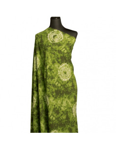 Tie-dye fabric - Green 2