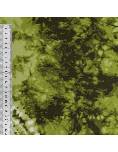 Tie-dye printed fabric - Green