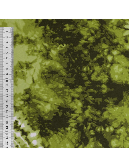Tie-dye printed fabric - Green