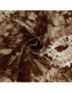 Tie-dye fabric - Chocolate