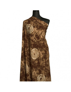 Tie-dye fabric - Chocolate 2