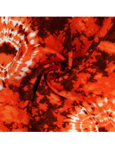 Tie-dye fabric - Orange