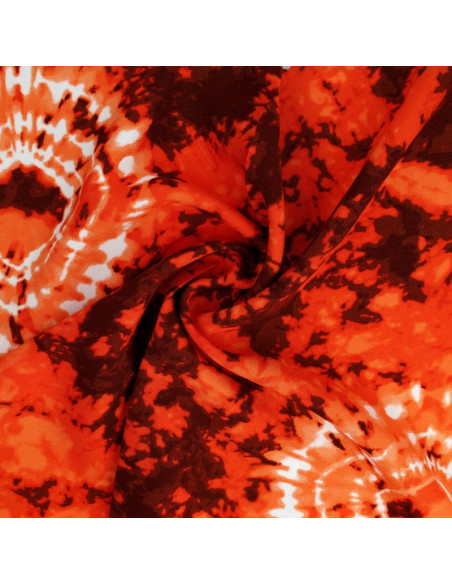 Tie-dye fabric - Orange
