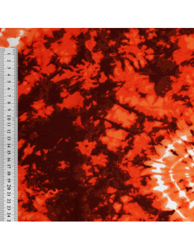 Tie-dye printed fabric - Orange