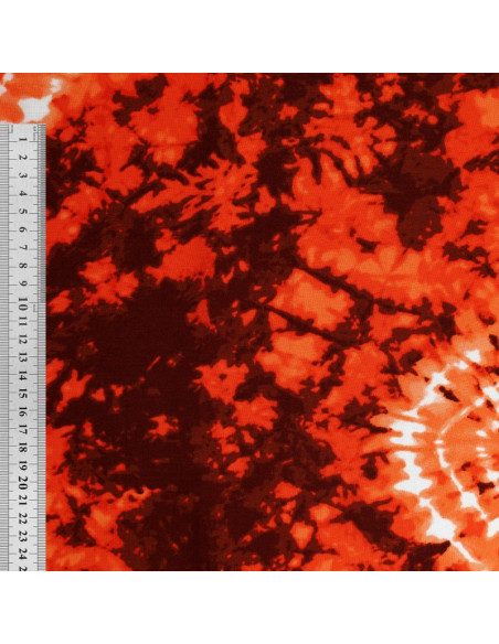 Tie-dye printed fabric - Orange
