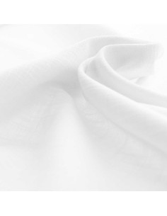 Linen viscose fabric - White